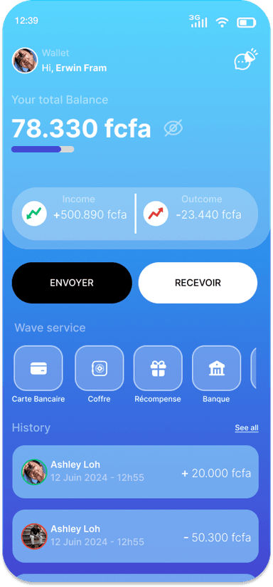 Wave redesign screen 2