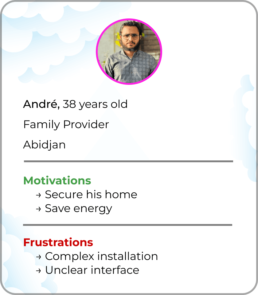 Primary persona for HomeLink — a homeowner aged 30 to 50